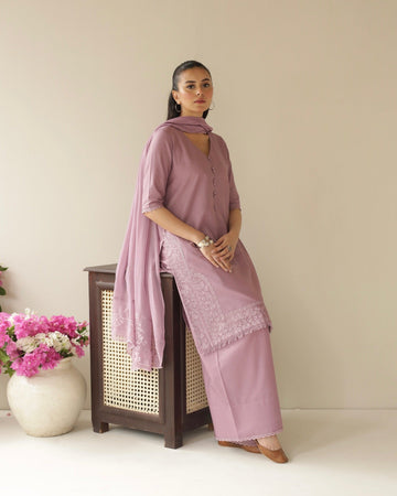 Lavender Lawn 3-Piece Set – Ethereal Elegance