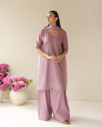 Lavender Lawn 3-Piece Set – Ethereal Elegance