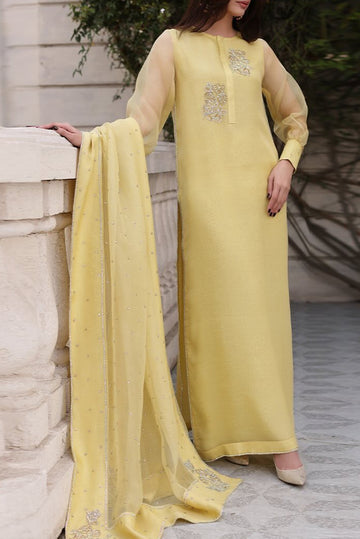 Sunlit Sparkle Organza Shirt with Crystal Detailing