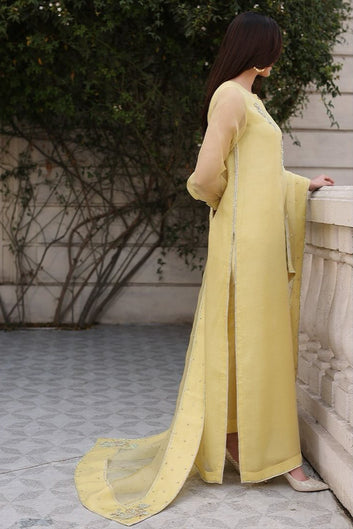 Sunlit Sparkle Organza Shirt with Crystal Detailing